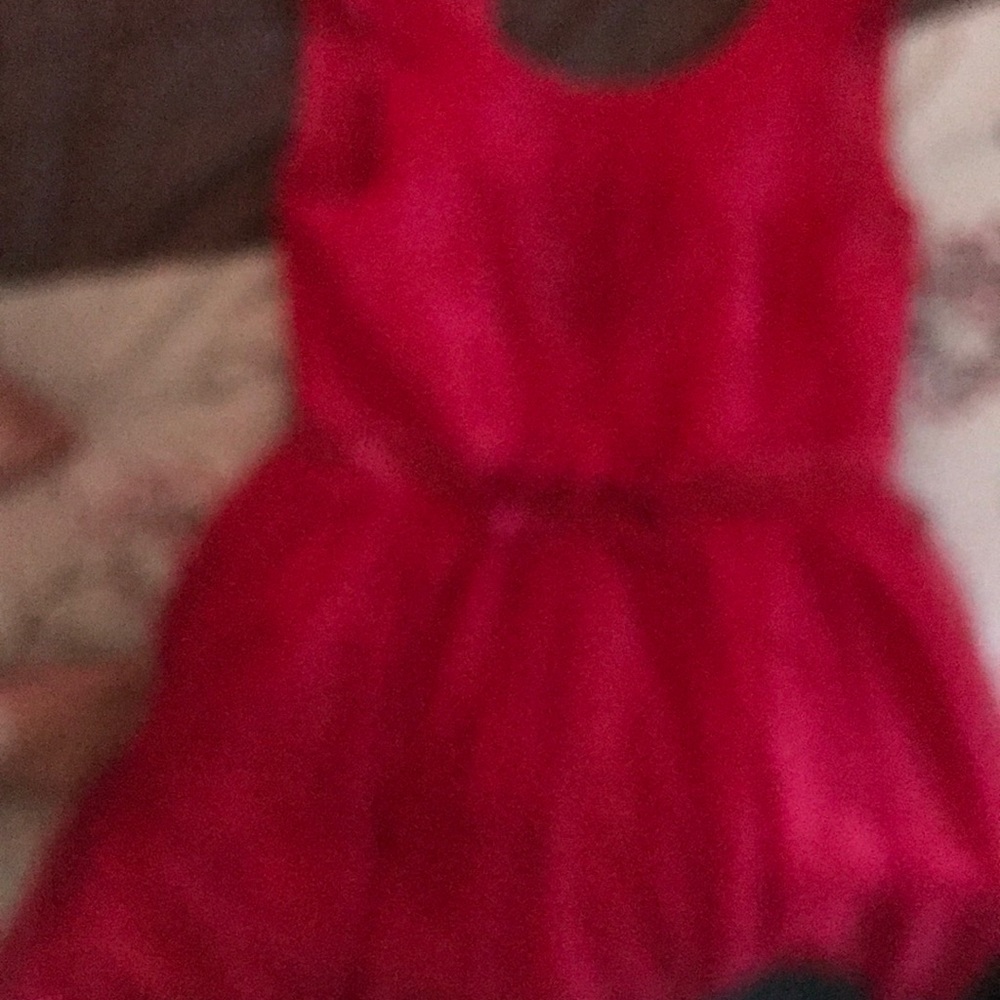 A red sparkly dress
